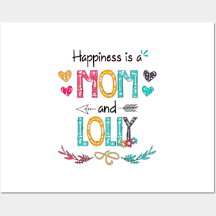 Happiness Is A Mom And Lolly Wildflower Happy Mother's Day Posters and Art